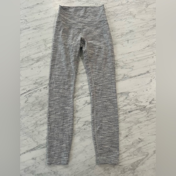 Lululemon Wunder Under Hi-Rise 7/8 25” Wee Are From Space Ice Grey Alpine White - Picture 9 of 15